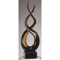 Perfect Sync Art Glass Sculpture Award. 14 3/4"x4 1/2"x4 1/2".